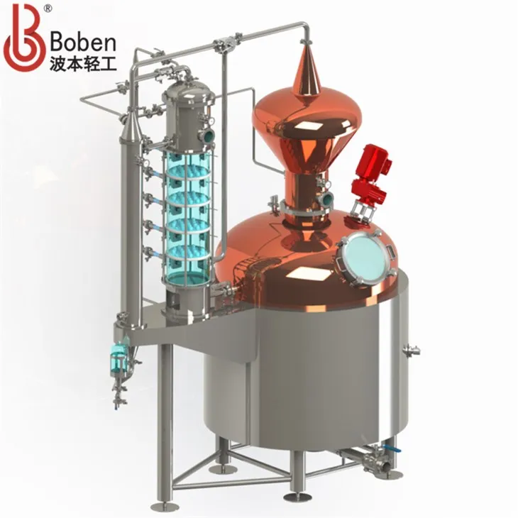 Hybrid Pot Still with Reflux Column
